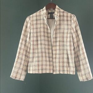 Norton McNaughton Petite Multicolor Tweed Blazer